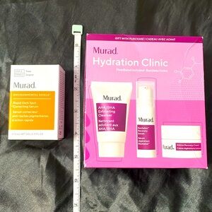 MURAD HYDRATION CLINIC SET & RAPID DARK SPOT SERUM TRAVEL SIZE